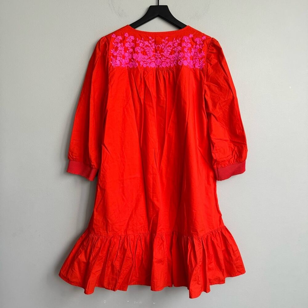J. Crew Leda Embroidered Popover Dress (Small) - Picture 9 of 10